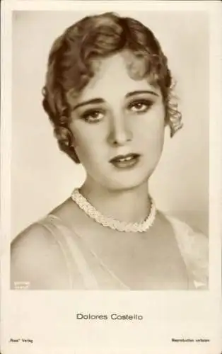 Ak Schauspielerin Dolores Costello, Portrait