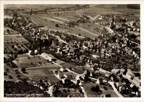 Ak Nieder Ramstadt Mühltal im Odenwald, Fliegeraufnahme