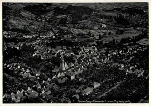 Ak Rauenberg in Baden, Fliegeraufnahme