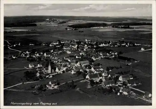 Ak Memmingerberg Schwaben Unterallgäu, Fliegeraufnahme