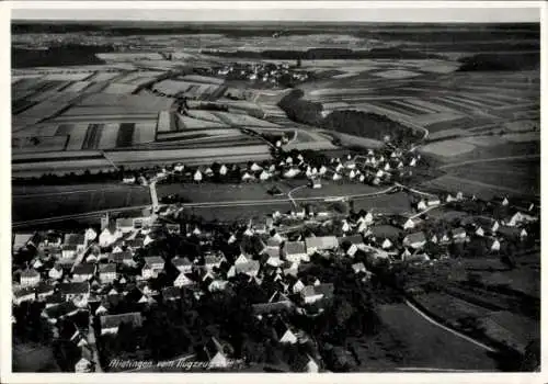 Ak Mietingen Oberschwaben, Fliegeraufnahme