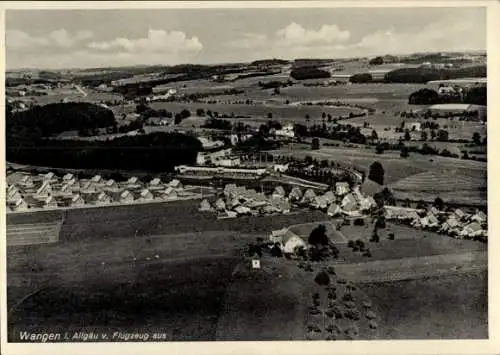 Ak Wangen im Allgäu, Fliegeraufnahme