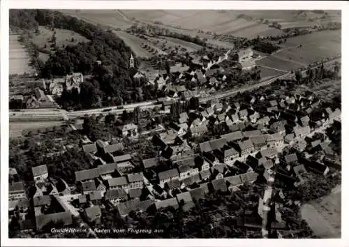 Ak Gondelsheim in Baden, Fliegeraufnahme