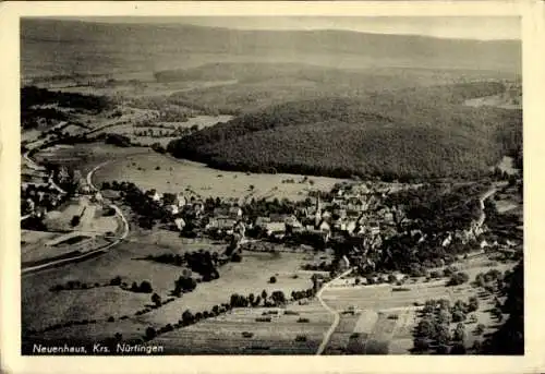 Ak Neuenhaus im Aichtal Württemberg, Fliegeraufnahme