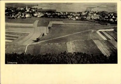 Ak Scheuring in Oberbayern, Fliegeraufnahme