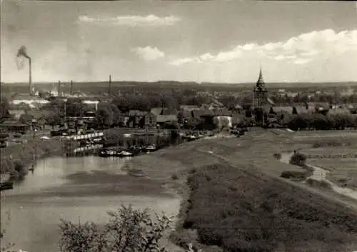 Ak Boizenburg an der Elbe, Teilansicht