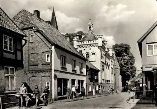 Ak Wittenburg in Mecklenburg, Große Straße, Geschäfte