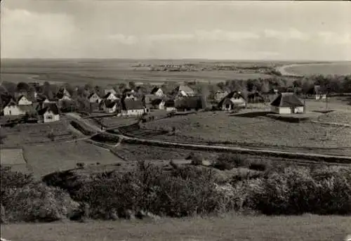 Ak Kloster Insel Hiddensee in der Ostsee, Inselblick, Panorama