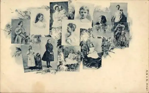 Ak Wilhelmina der Niederlande, Emma von Waldeck und Pyrmont