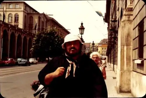 Foto Opernsänger Luciano Pavarotti, Portrait, Juli 1983