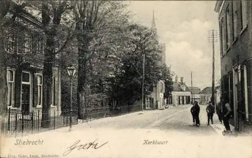 Ak Sliedrecht Südholland Niederlande, Kerkbuurt