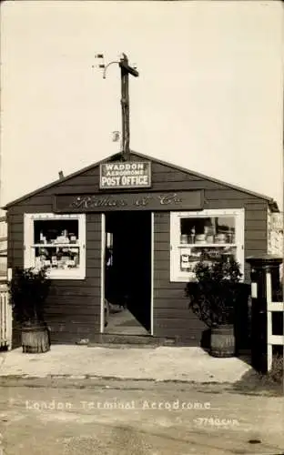 Foto Ak Waddon Croydon London England, London Terminal Aerodrome, Post Office, Rohan & Cie.