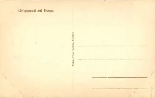 Ak Norddorf auf Amrum Nordfriesland, Königspesel auf Hooge