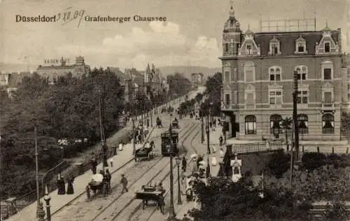 Ak Düsseldorf am Rhein, Grafenberger Chaussee