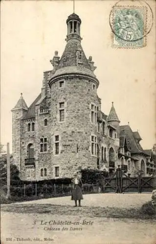 Ak Le Châtelet in Brie Seine et Marne, Chateau des Dames