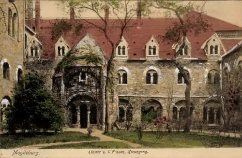 Ak Magdeburg an der Elbe, Kloster u. l. Frauen, Kreuzgang