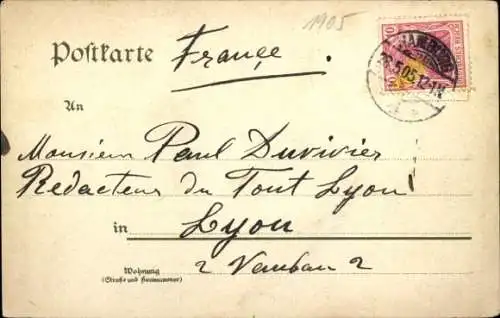 Ak Hamburg Mitte Neustadt, Jungfernstieg, Anlegeplatz an der Alster