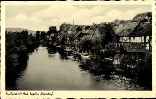 Ak Bad Sooden Allendorf an der Werra Hessen, Teilansicht