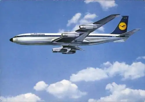 Ak Deutsches Passagierflugzeug, Lufthansa, Boeing 707 Intercontinental Jet