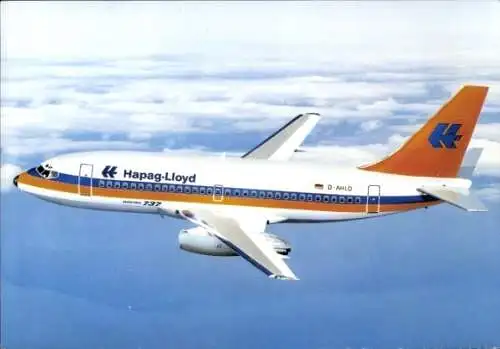 Ak Passagierflugzeug Boeing 737 200 der Hapag Lloyd, D-AHLD