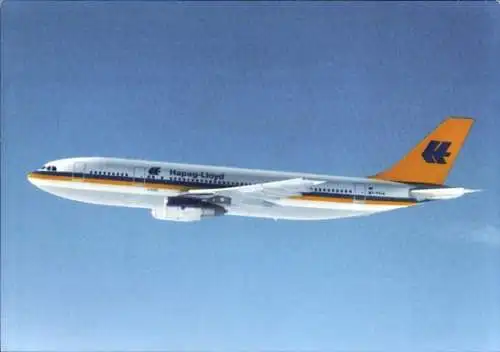 Ak Passagierflugzeug der Hapag Lloyd, Airbus A 300 B 4