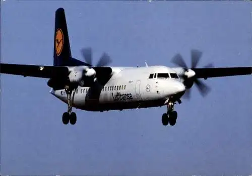 Ak Deutsches Passagierflugzeug, Lufthansa, Fokker 50