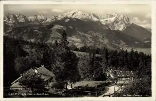 Ak Garmisch Partenkirchen in Oberbayern, Gamshütte, Gesamtansicht