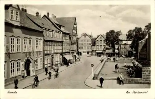 Ak Hameln in Niedersachsen, Pferdemarkt