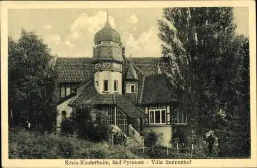 Ak Bad Pyrmont in Niedersachsen, Kreis-Kinderheim, Villa Sonnenhof