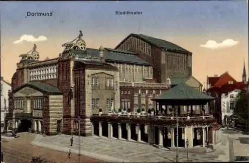 Ak Dortmund im Ruhrgebiet,  Stadttheater