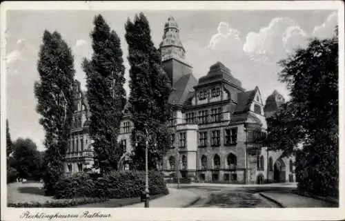 Ak Recklinghausen im Ruhrgebiet, Rathaus