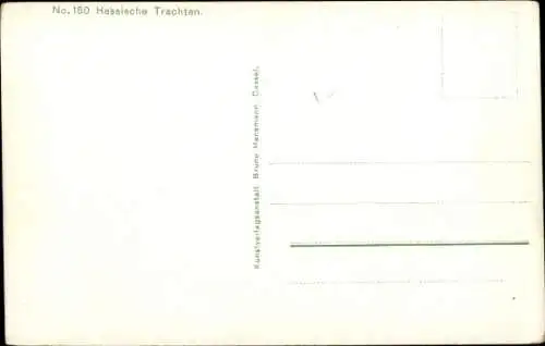 Ak Volkstrachten Hessen, Dorfstraße in der Schwalm, Gänse