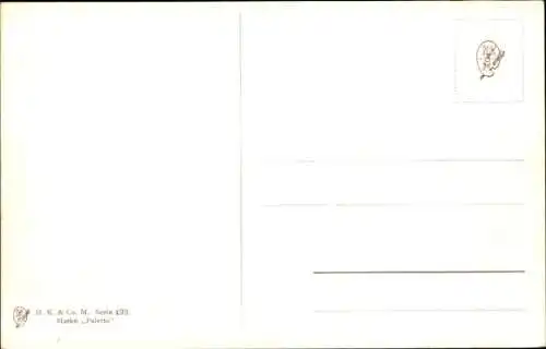 Ak Pferd im Wasser, Ufer, Mann zu Pferde