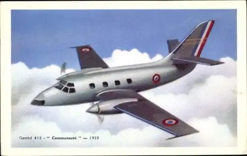 Künstler Ak Gambd 415 Communauté, Avion, Flugzeug