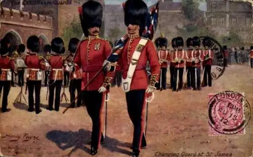 Künstler Ak Payne, H., Changing Guard at St. James