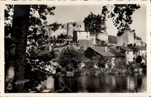 Ak Argenton Chateau Deux Sèvres, Schloss am Zusammenfluss von Argenton und Ouere