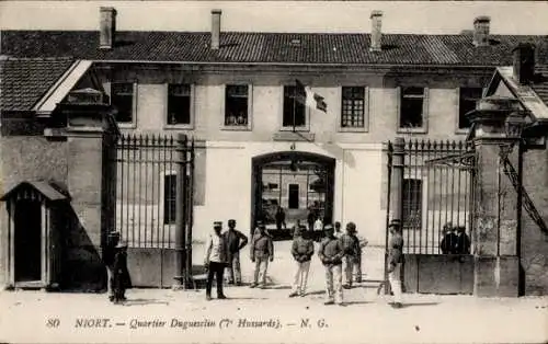 Ak Niort Deux Sèvres, Quartier Duguesclin, 7eme Hussards