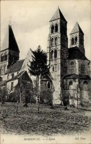 Ak Morienval-Oise, Kirche