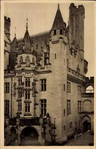 Ak Pierrefonds Oise, Schloss, Eingang