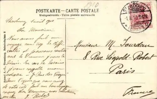 Ak Strasbourg Straßburg Elsass Bas Rhin, Münster