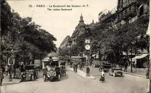 Ak Paris II, Boulevard des Italians