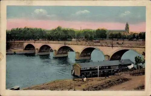 Ak Angers Maine et Loire, Brücke