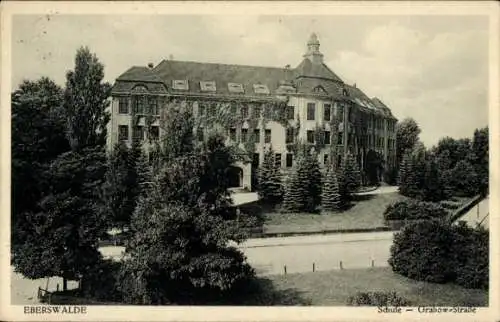 Ak Eberswalde in der Mark, Schule, Grabow Straße