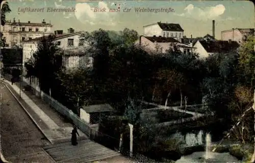 Ak Eberswalde im Kreis Barnim, Blick nach der Weinbergstraße