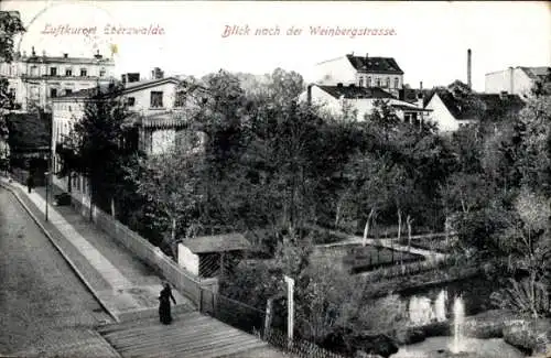 Ak Eberswalde im Kreis Barnim, Blick nach der Weinbergstraße