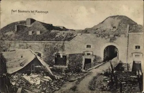 Ak Boussois Nord, Fort Boussois, Kriegszerstörung I. WK