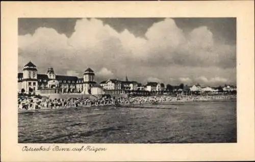 Ak Seebad Binz auf Rügen, Strand