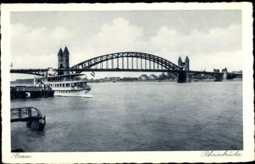 Ak Bonn am Rhein, Rheinbrücke