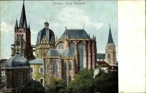 Ak Aachen, Dom, Südseite