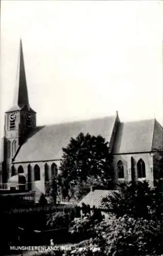 Ak Mijnsheerenland Südholland,  Ned. Herv. Kerk